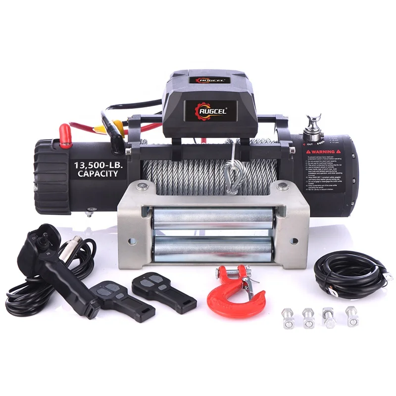 
DC Electric Winch 13500 lbs 12v with Steel Cable 4x4 Recovery Off Road Winch for sale 