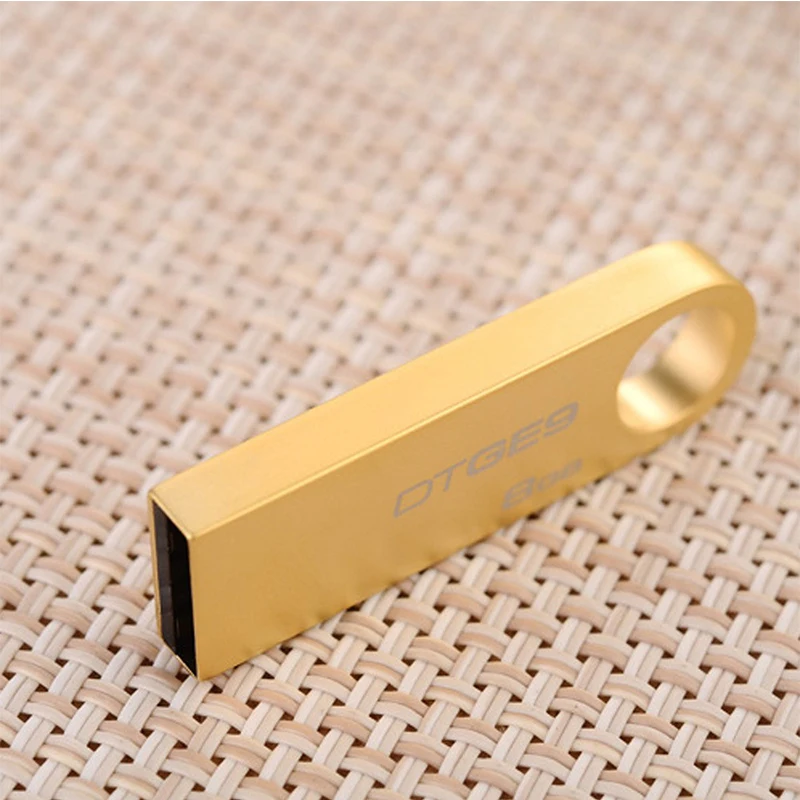 Stainless Steel USB 2.0 Pen Drive 32GB Flash Drive 8GB 16GB Pendrive USB Memory Stick with Keychain Flash Drive - ANKUX.COM