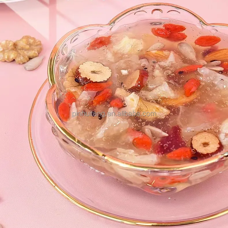 500gram Tremella Red Dates Nut Lotus Porridge Root Starch Instant Sweet