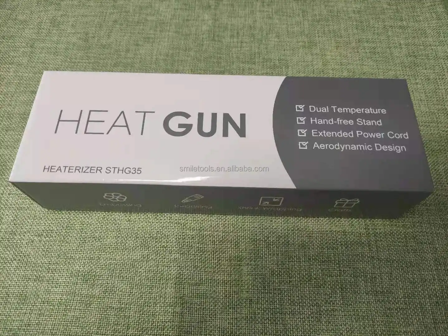 grey color heating gun mini 300w heat gun power tools hot air