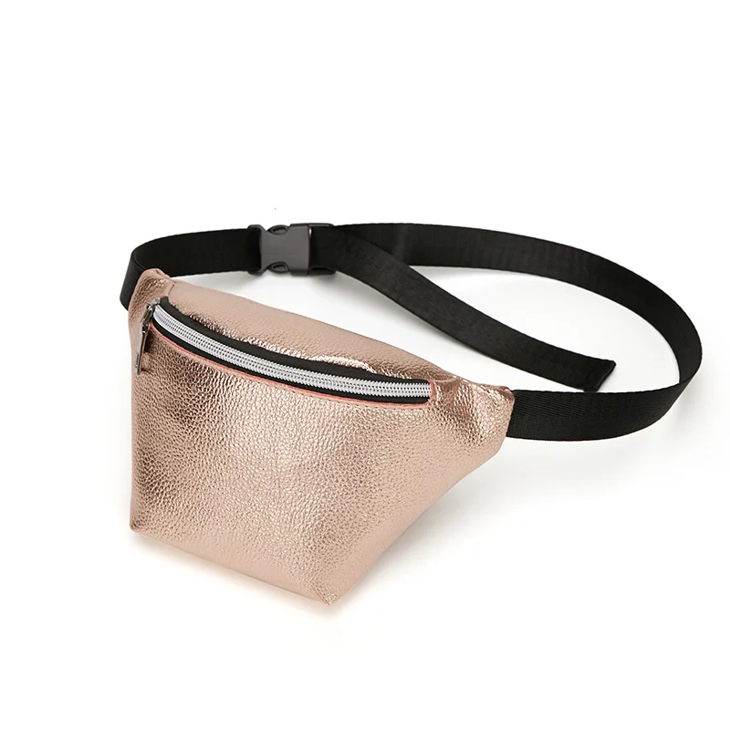 Casual Waist Bag for Women Alligator Leather Fanny Pack Phone Pouch Chest Packs Ladies Wide Strap Belt Bag Female Crossbody Flap