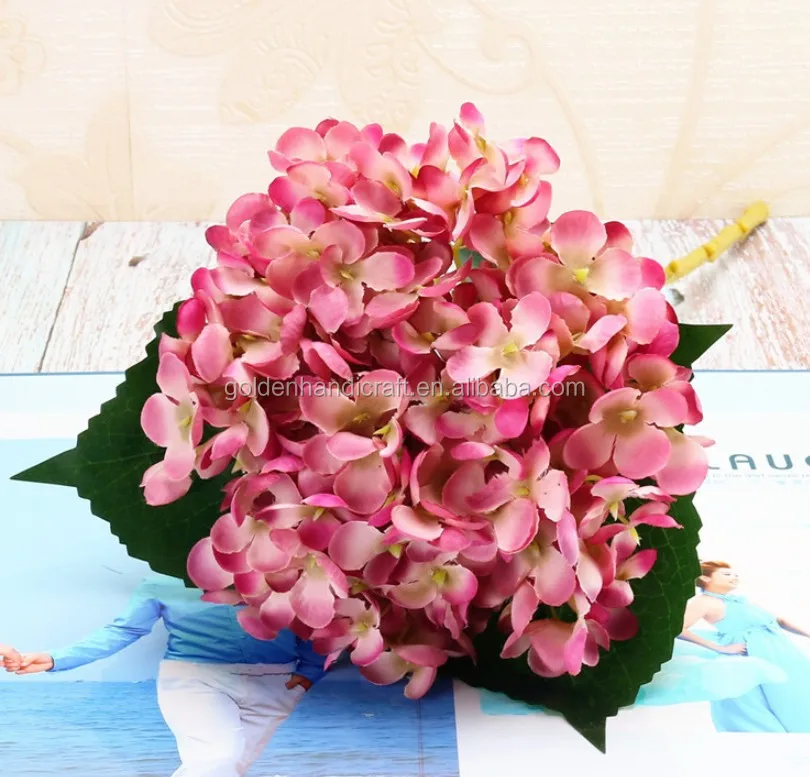 Wholesale Artificial Hydrangea Flower Head Silk Hydrangea Flower For Wedding Decoration Buy