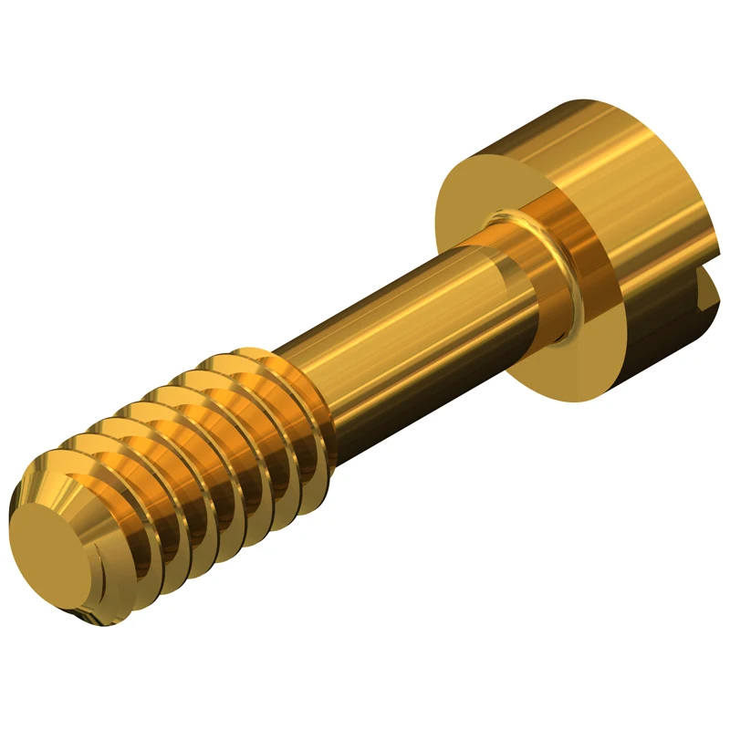 brass knurled thumb screw cnc turning shoulder screw