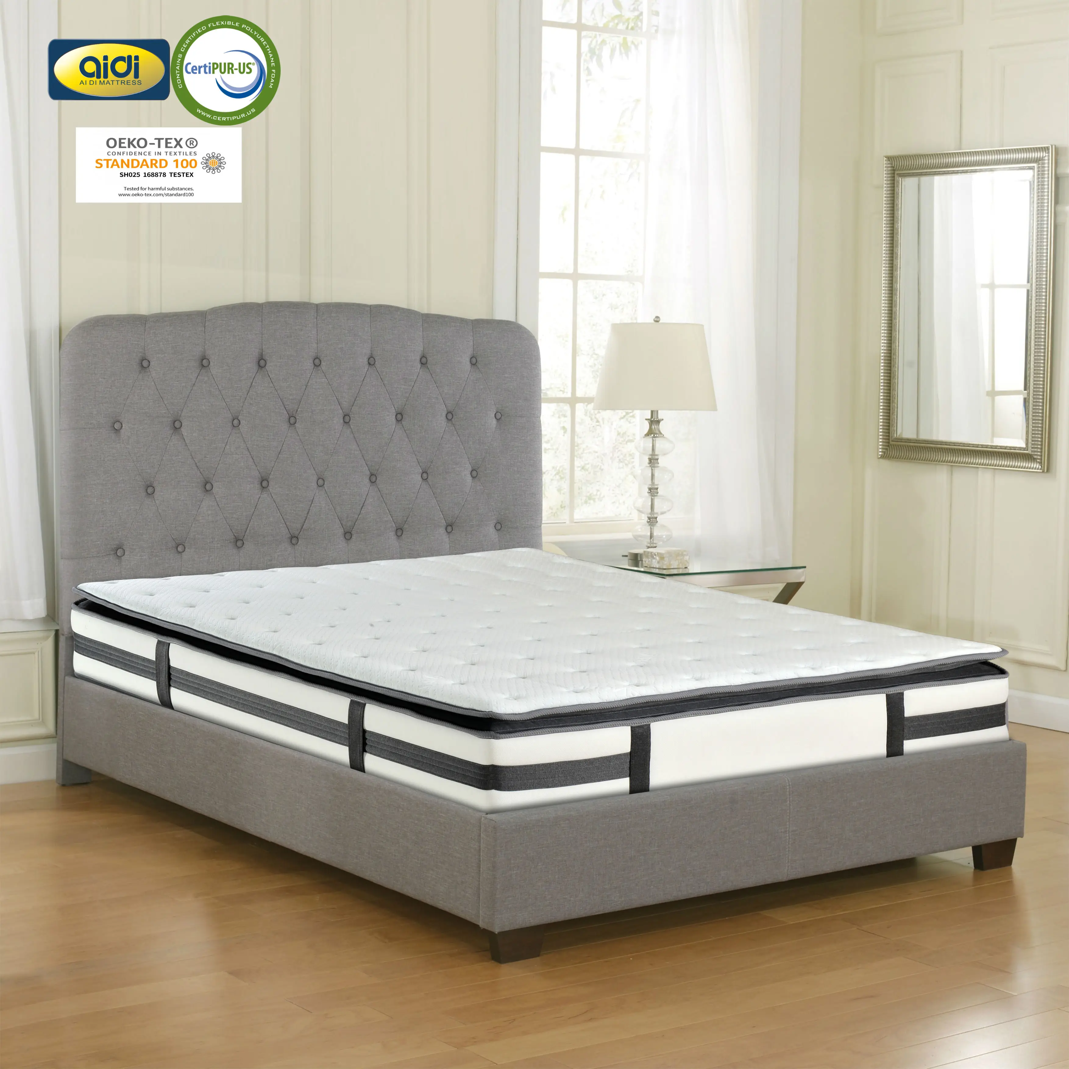 Aidi Eurolux Fireproof Mattress Skinfriendly Breathable 100 Natural And Chemical Free Tencel