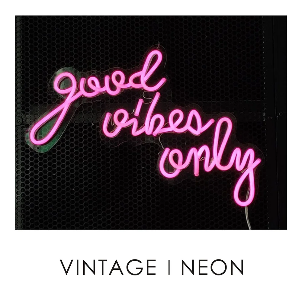 good vibes only neon Guangzhou Factory Custom Made Neon Effect Led Neon Light Up Letter