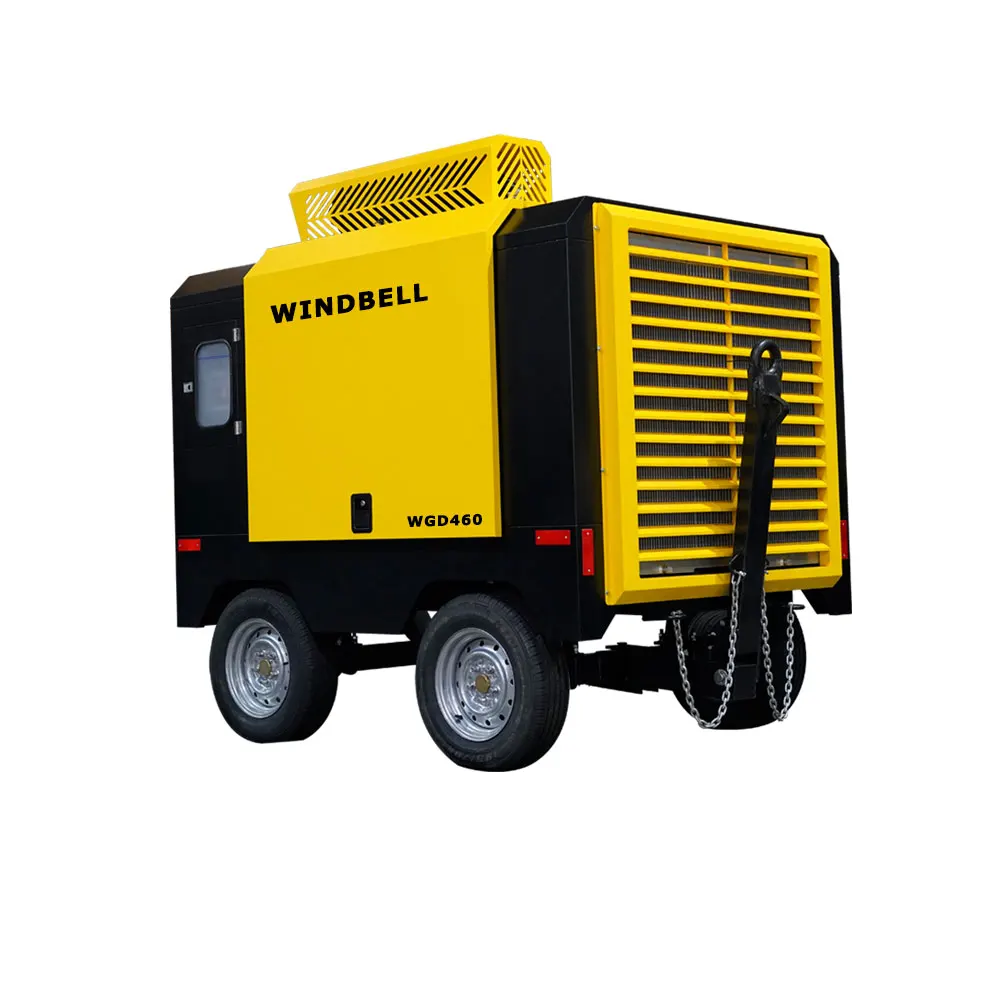 460 Cfm Diesel Portable Air Compressor Drilling Machine Diesel Mining  Compressors with Jack Hammers| Alibaba.com