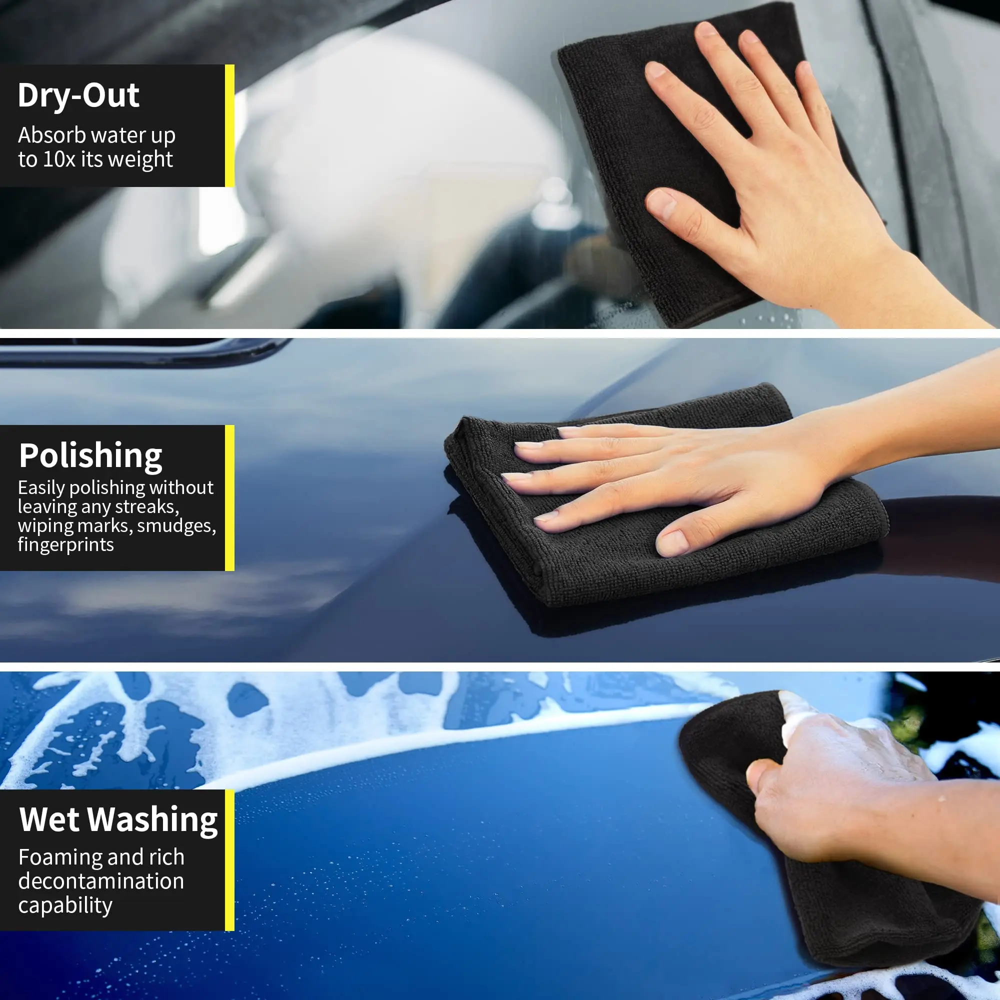Poliertuch Auto Maddox Detail - Premium Microfiber Mikrofasertuch Auto ...
