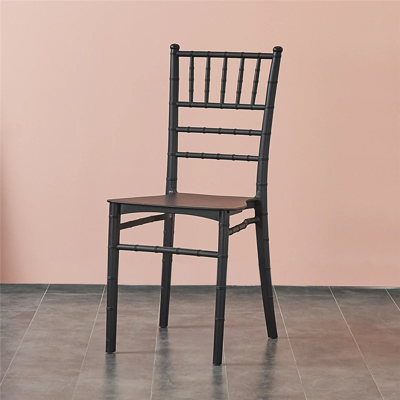 
Wholesale Commercial Furniture Modern Design Stackable Wedding Black Plastic Banquet Chair 