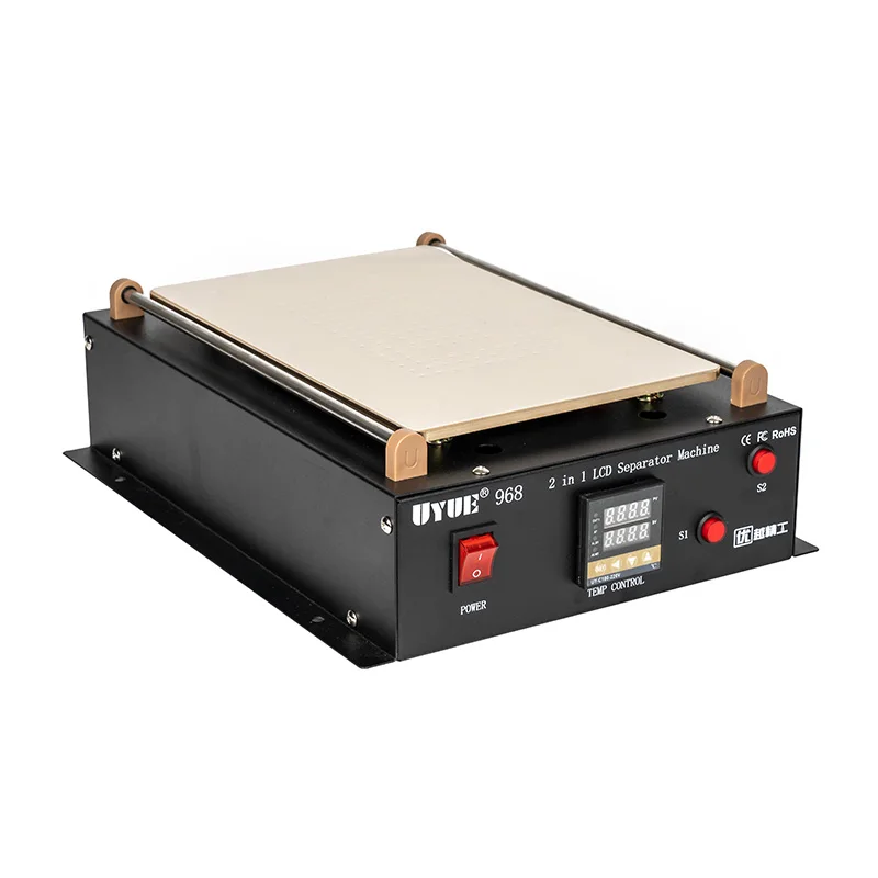 BEST 968 2 In 1 Vacuum Separator LCD Built-in Pump Vacuum Fix Repair Broken Mobile Phone Touch Screen Glass Separate Machine