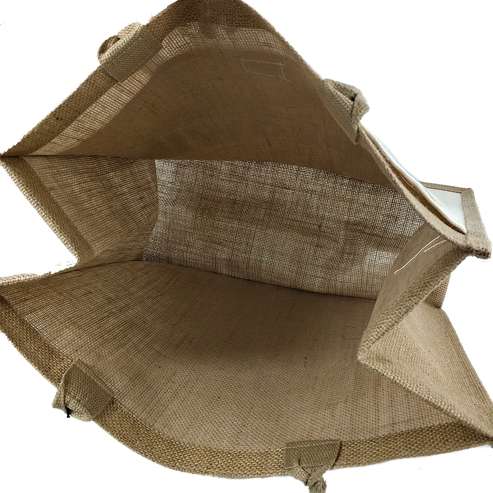 2020 Factory Supply Waterproof Burlap Eco Reusable Shopping Tote Hessian Jute Shopping Bag Buy