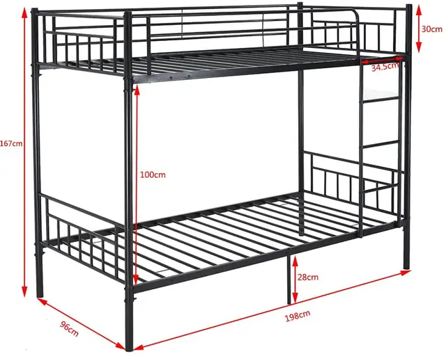 Uk Amazon Hot Sale 2 X 3ft 2 Persons Bed Frame Children Twins Bedroom Furniture Single Metal Bunk Bed Buy Double Decker Bus Bunk Bed Cheap Metal Triple Bunk Beds Sale Adult Metal