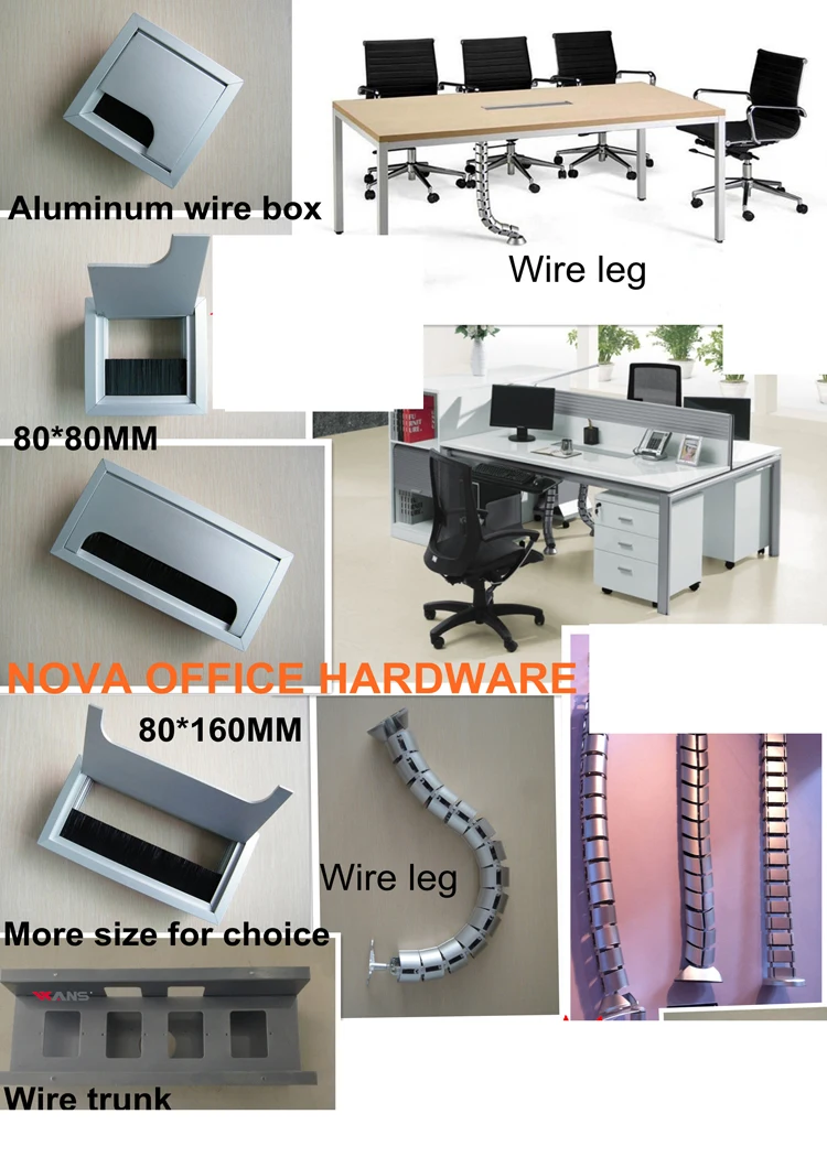 Hot Sale Aluminum Alloy Soft Closing Rectangular Office Desk Cable Hole Cover Grommet Buy