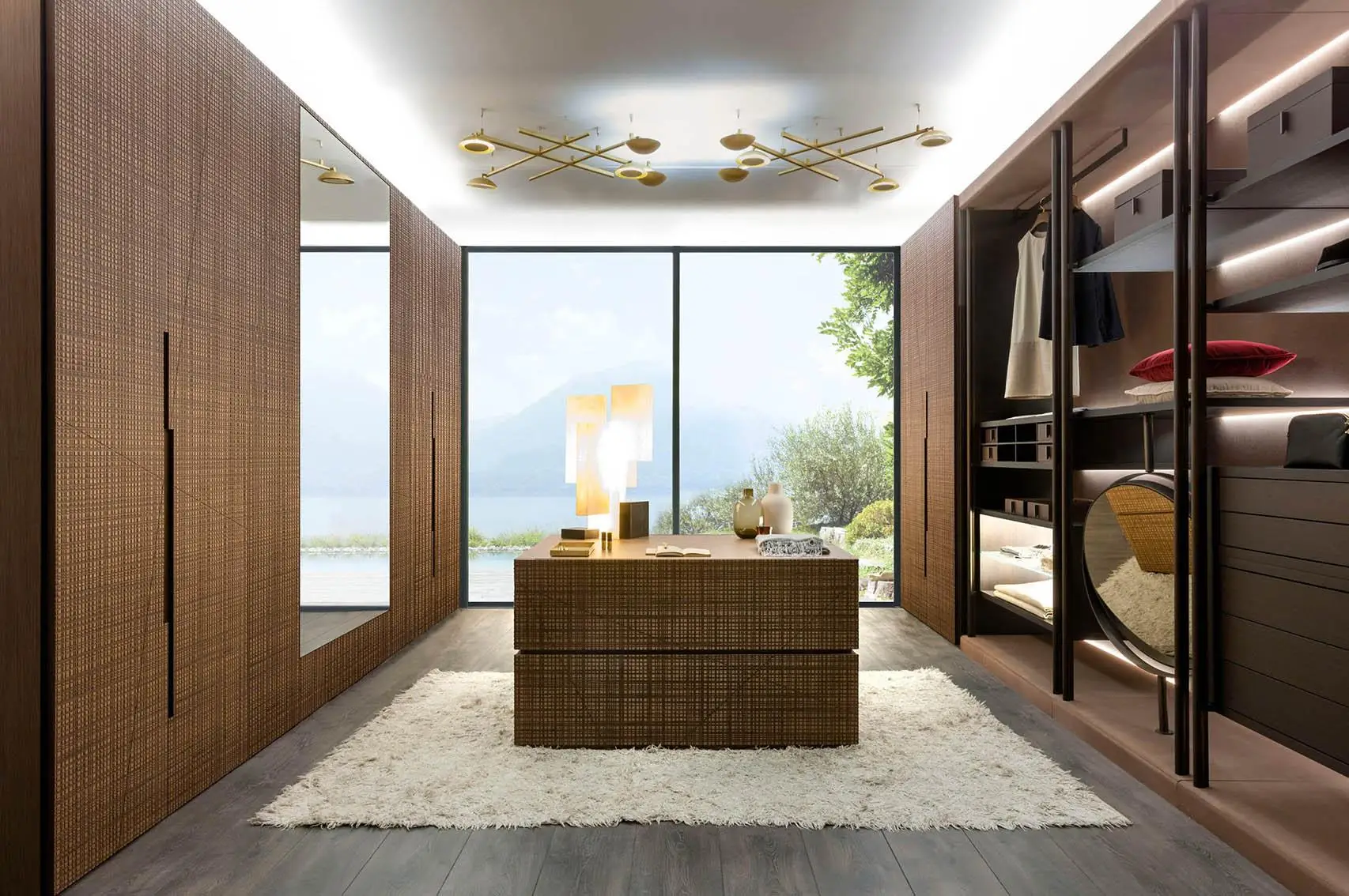 Modern Luxury Open Door Floor to Ceiling Wardrobe