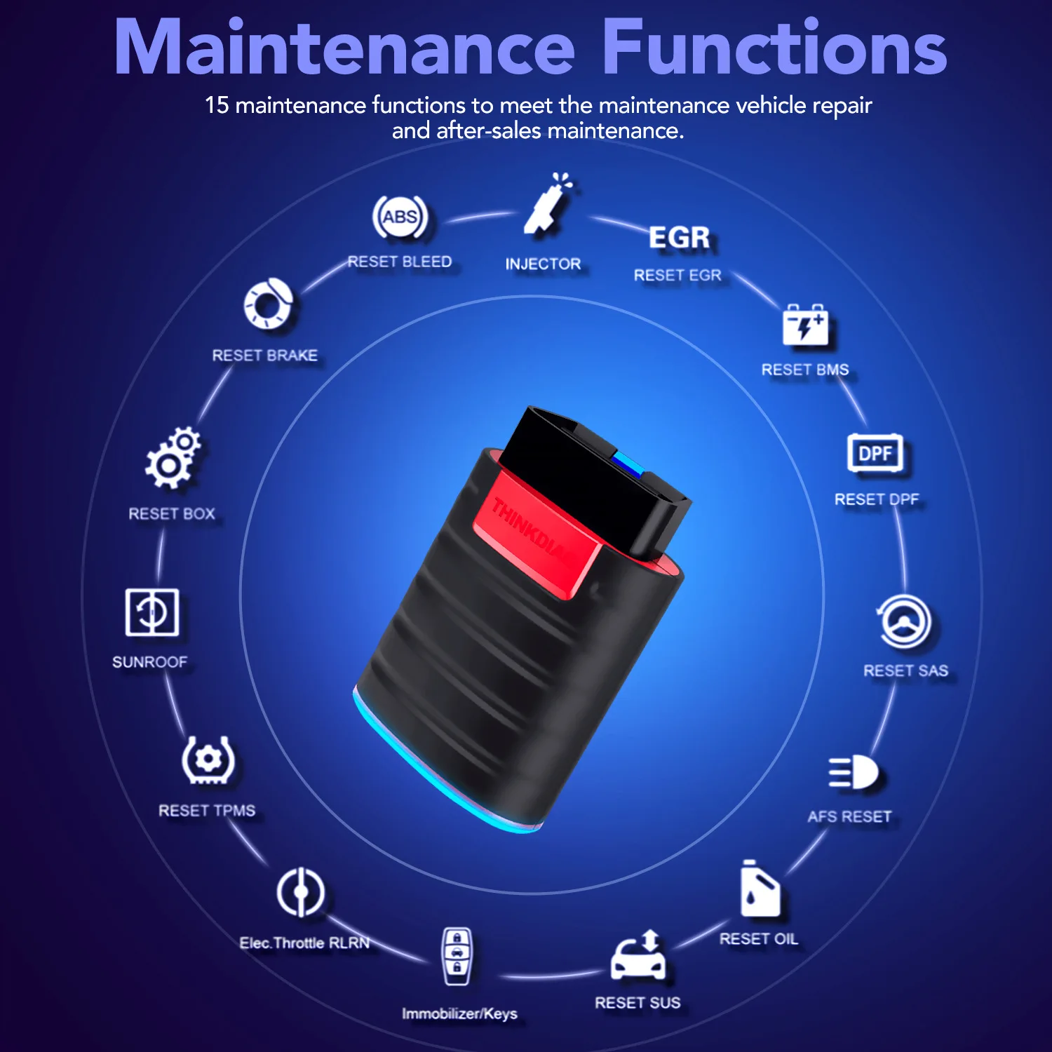 ThinkDiag OBD2 Automotive Engine Analyzer Multi Language Fault ...