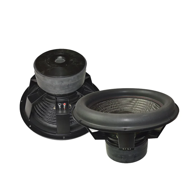 18-Inch SPL  Car Audio Speaker Dual Coil 12V DC 1000W-3000W Car Subwoofer  18100-010 Carbon Paper Cone Aluminium  Car Subwoofer factory