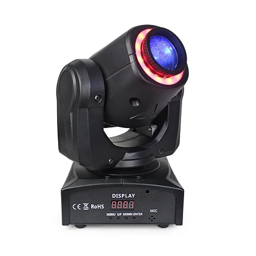 DMX Control 30W Mini LED Spot Moving Head With Light Strip for DJ Disco wedding