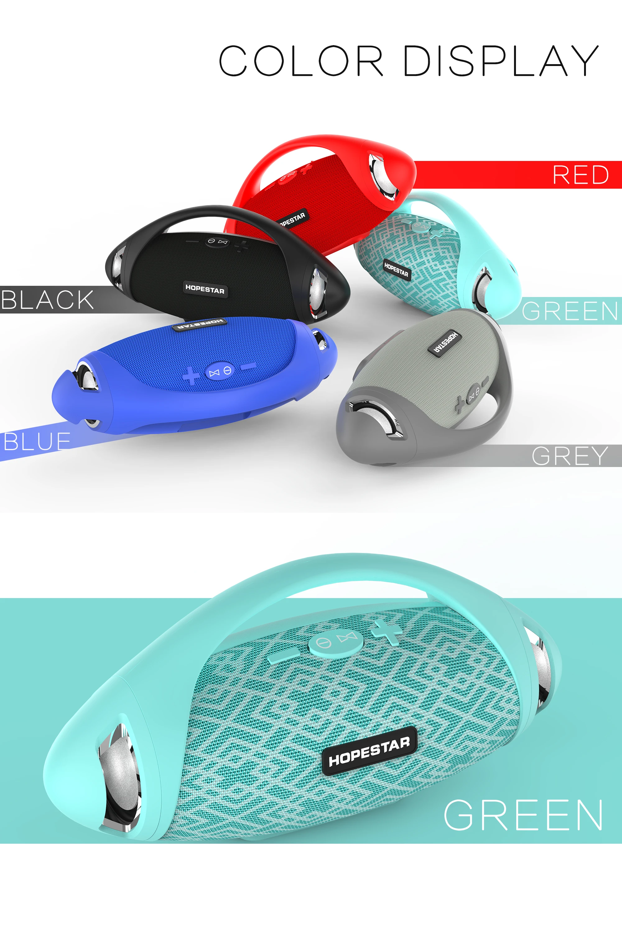 hot portable wireless speaker hopestar h37 speaker with dual