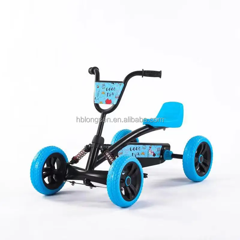 2023 New Kids Pink Mini Pedal Go Kart With Adjustable Seat Ride On Car