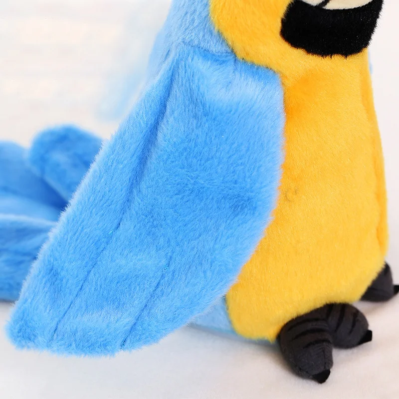 funny waving wings parrot electric plush toy talking stuffed animals repeat what you say