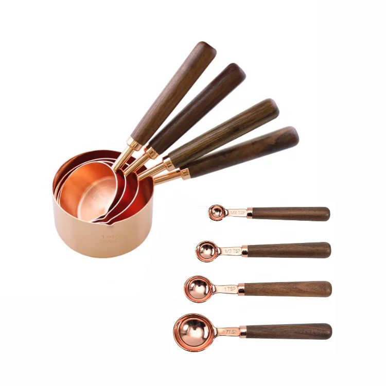 Measuring scoop rose gold