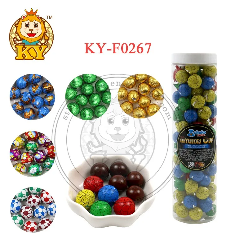 Wholesales Round Shapes Chocolate Candy Ball In Jar Ky-f0267 - Buy ...