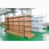 Bread/Book Display Racks Wooden Steel Gondola Shelf