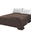 Hot sale United States bedspread 100% microfiber jacquard skirted bedspread