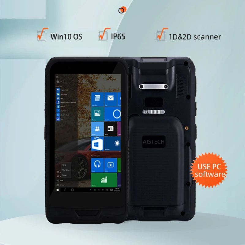 Aistech Win10 10 Handheld Nf6001 Mini Computer Pda 6 Inch Pda Barcode