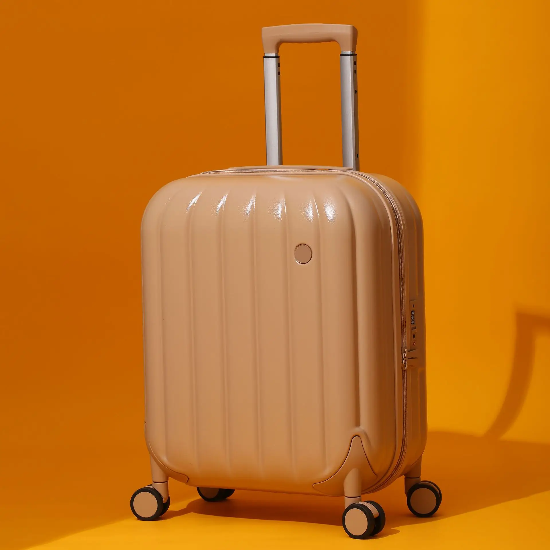 product 20 inch new pumpkin bubble box pc hard case childrens password lock universal spinner wheel travel trolley case waterproof-20