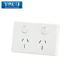 Imported Goods 2 Gang 2 Way Push Button Light Electrical Wall Switch For Home