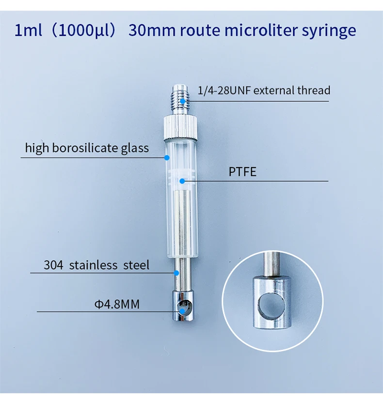 For Gas Chromatography Fluid Sampling 1ml 1cc 1000ul Gastight
