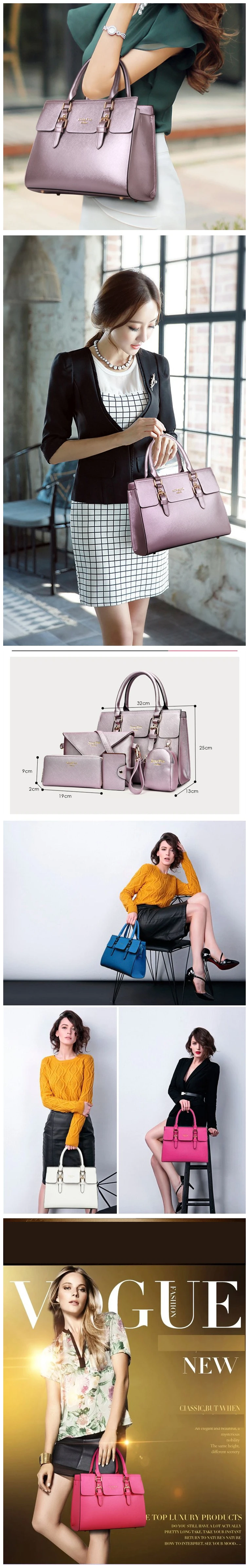 2020 high quality women handbags online shopping 5pcs luxury bags women handbags made in china