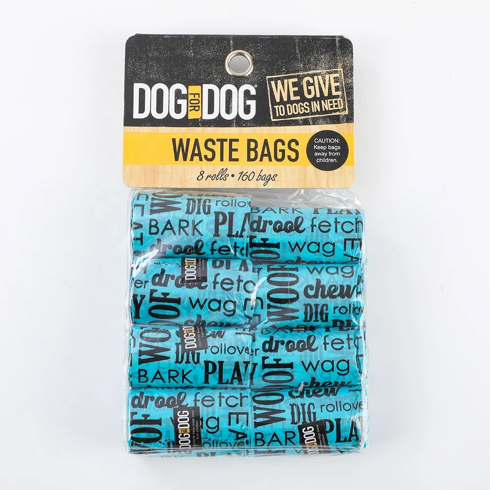 
colourfull pet waste bag 15pcs per roll 