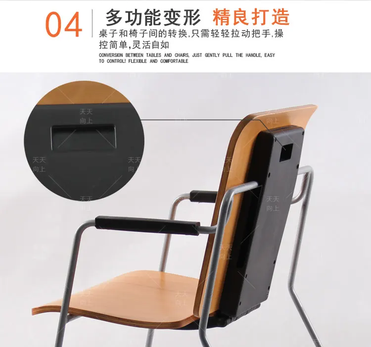School Wooden Variant Desk and Chair Kids Party Tables and Chairs MFC Chair can be Desk Artistic Appearance Direct Buy China