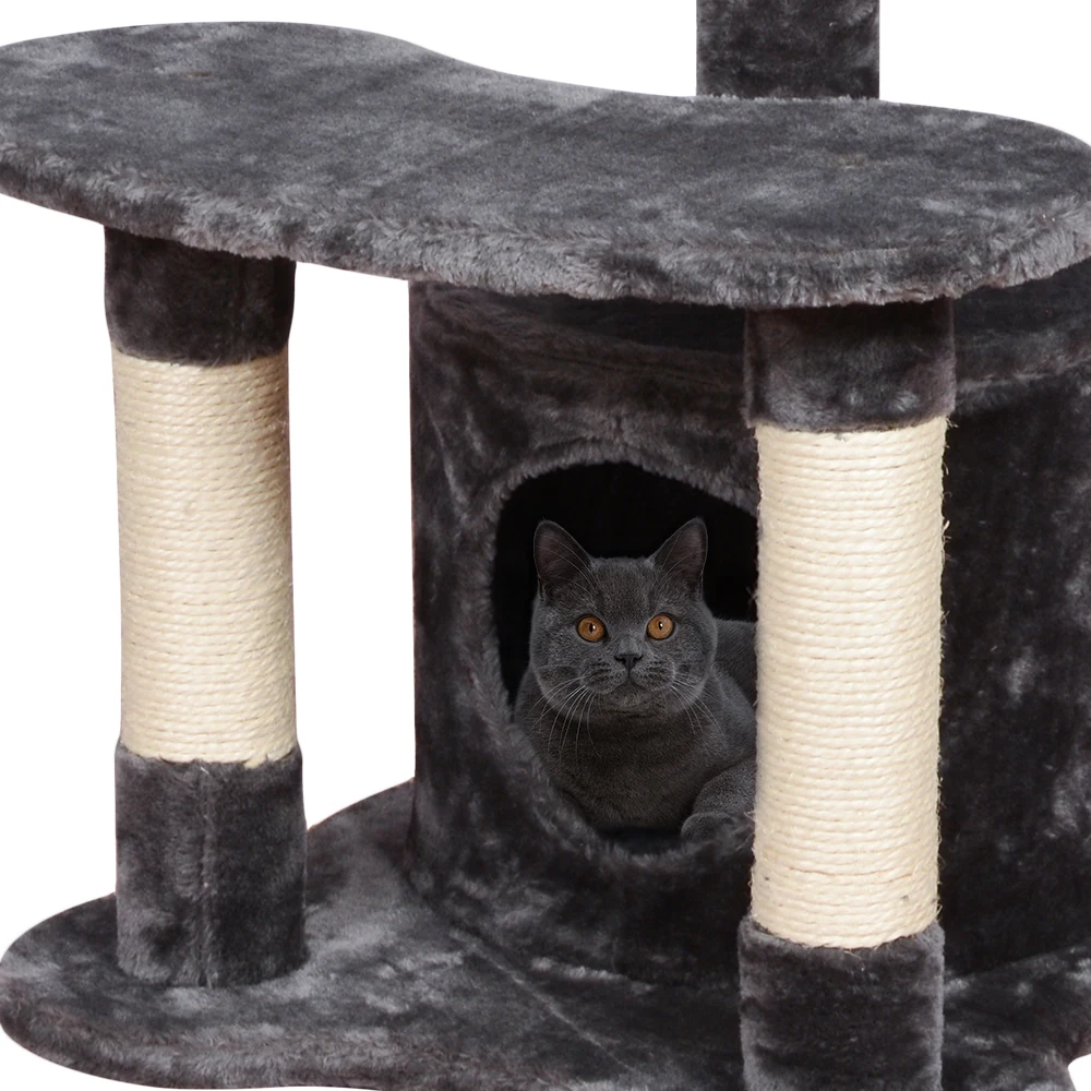 Two Layers Small Size Dark Grey High Quality Cat Trees - Buy Cat Trees ...