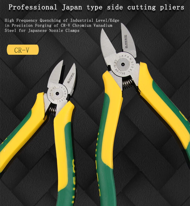 Factory Cheap Promotional Diagonal pliers precision side cutting nippers