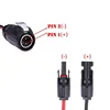 1FT 10AWG 2 Pin Male Power Industrial Circular Outdoor Waterproof IP67 Connector to MC4 Y Branch Parallel Cable Adapter