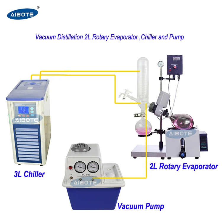 2L Stainless Steel Removing Petroleum Ether Rotary Evaporator