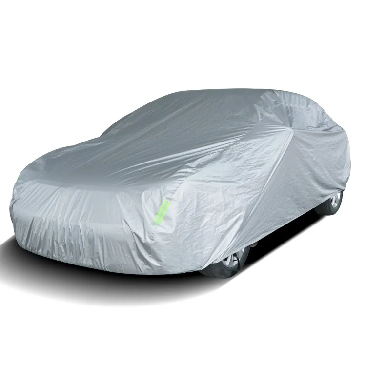 
Hot Sale UV Resistant Waterproof Polyester with Sliver Coated Car Cover 