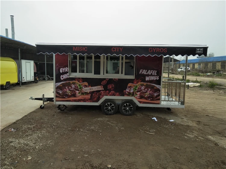 Hot Sell In Usa Kebab Truck With Snack Machine Mobile Bbq Fast Food ...