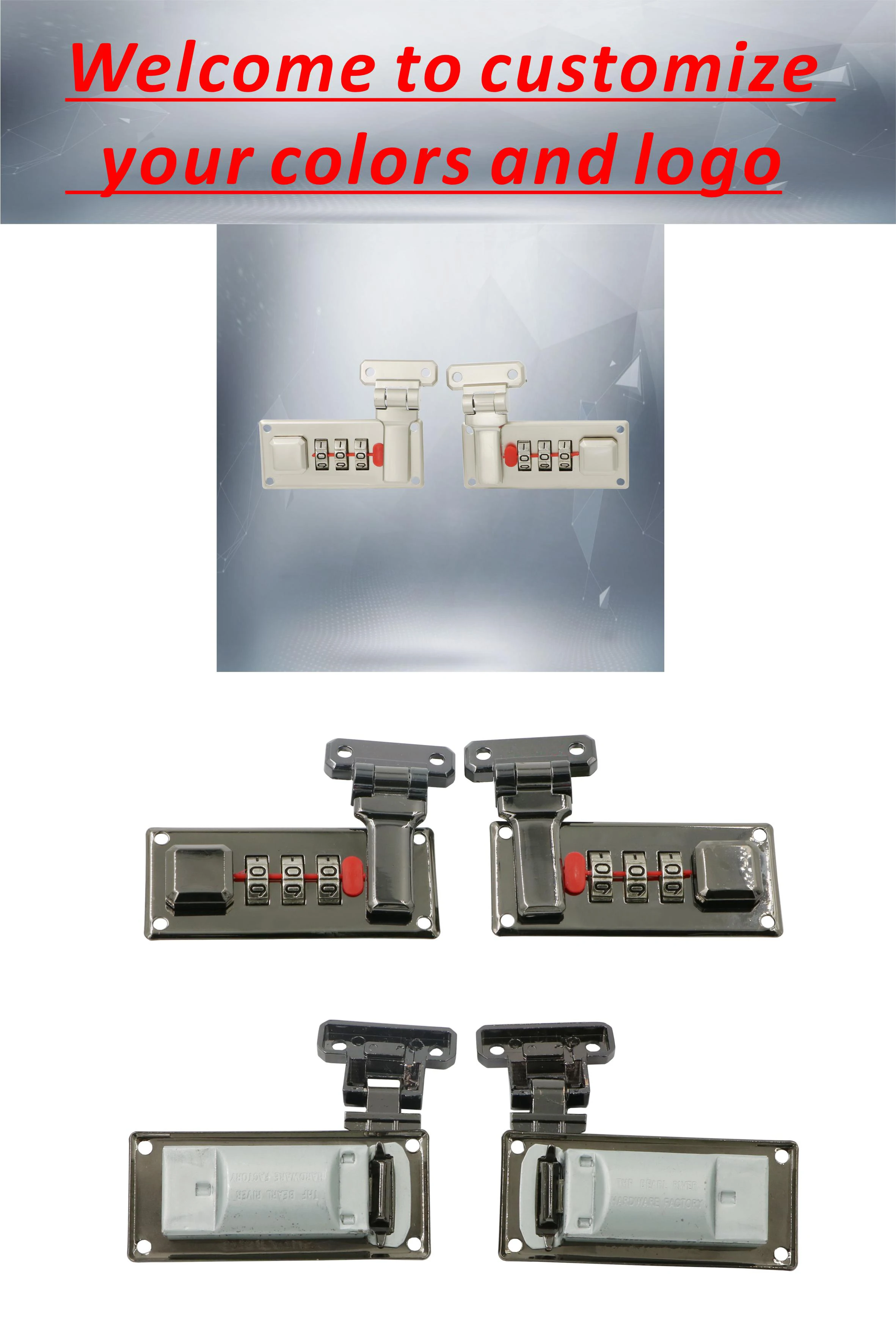 9908h Security Antitheft Password Box Lock Hasp 3 Digit Combination