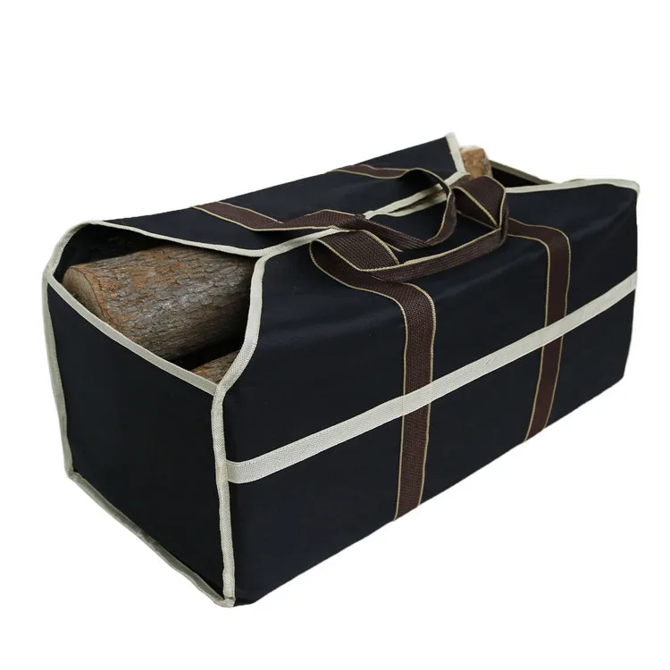 Heavy Duty Large Capacity Double Layer Oxford Firewood Log Carrier Tote ...