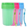 Hot 2 in 1 Silicone Washing Brush Dog Paw Washer Pet Foot Massage Cleaner Wash Pet Feet Cup Pet Grooming Foot Cleaner Cup