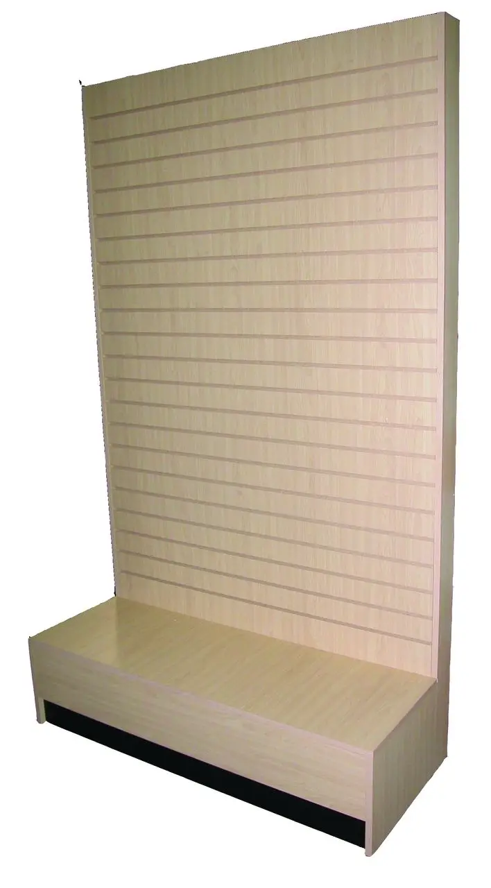 Manufacturer Wholesale Rotatable Wooden Slatwall Wall Gondola For