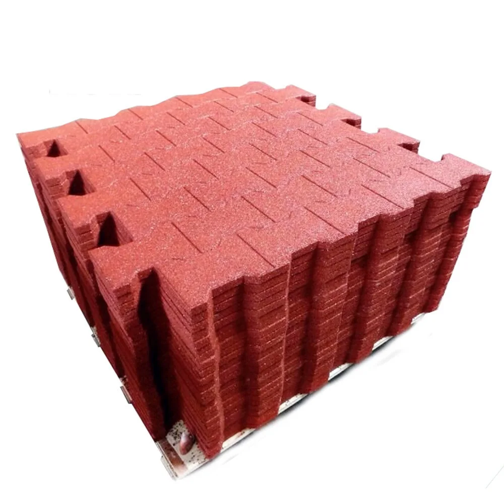 Outdoor Recycled Interlocking Rubber Flooring Gym Tiles Rubber Paver ...