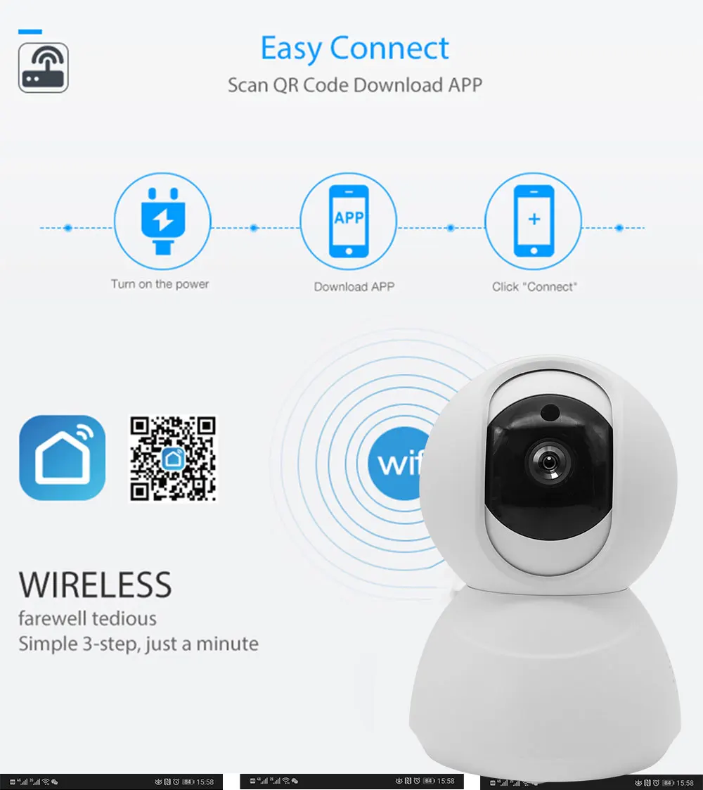 Tuya Smart Ip Camera Twoway Audio Motion Detection 2mp 1080p Hd Ir