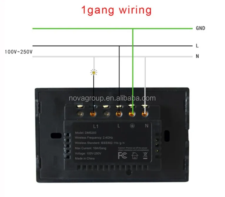 1 2 3 gang US Zigbee Smart Light Wall Switch work with Alexa, google home. Zigbee 3.0 touch panel switch, no neutral cable - ANKUX.COM