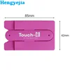 New Arrival Touch U Wing Design Promotional Gift Cell Phone Rubber Silicone Card Holder Stand