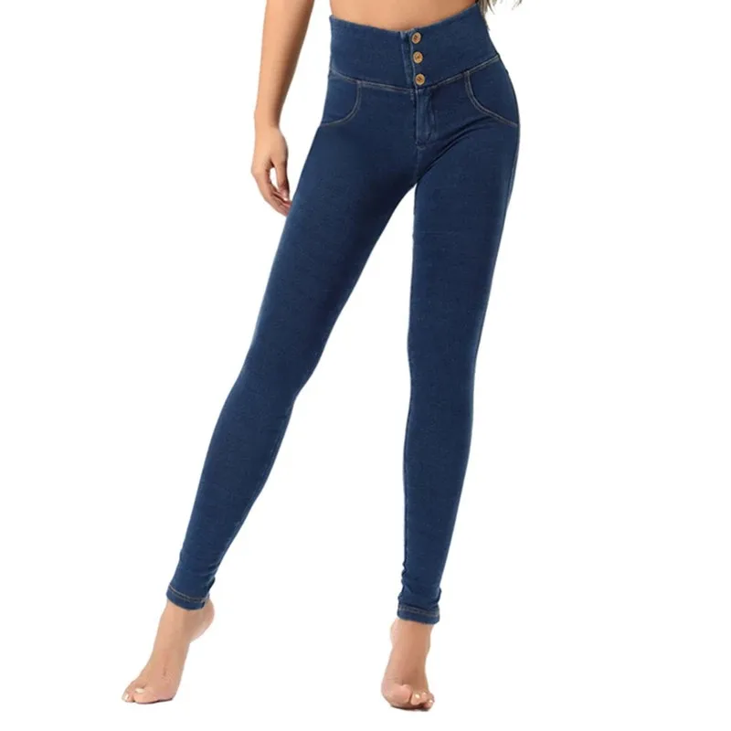 Factory Sexy Lady Girls Popular High Waisted Pants Compression Denim ...