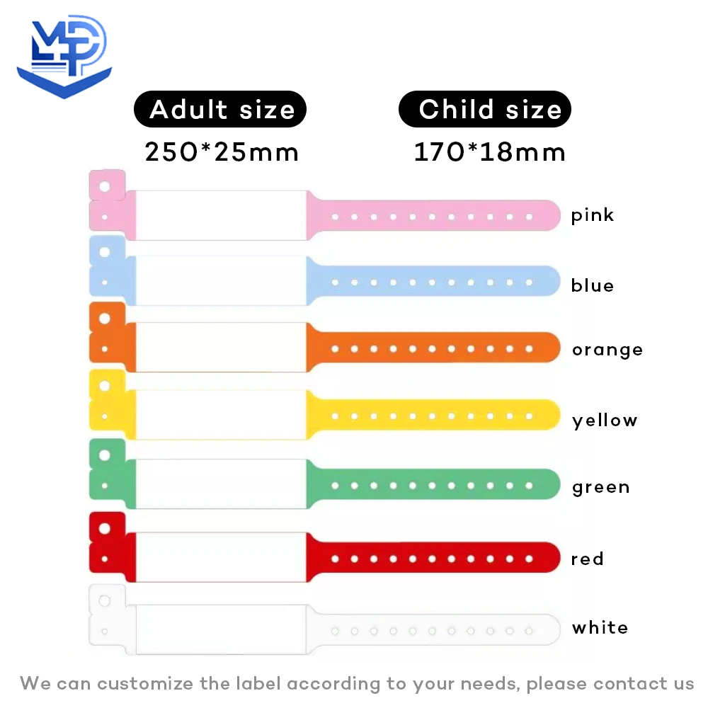 Hospital adult children waterproof soft plastic PVC identity card/patient medical id wristband brazalete details